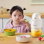 Baby Food Maker - Processor and Blender for Food, Fruit, Vegetable, Meat Puree - Make Fresh, Nutritious Meals for Your Little One (CA White)