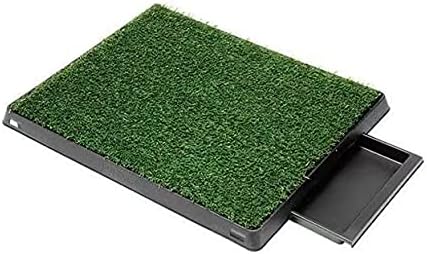 Siam Express Dog Toilet with Artificial Fake Grass & Removeable Urine Drawer Pet Puppy Potty Trainer Loo Litter Training Mat Pee Pad Tray Portable Easy Clean Non-toxic Indoor Outdoor 61 x 50 x 6.5cm