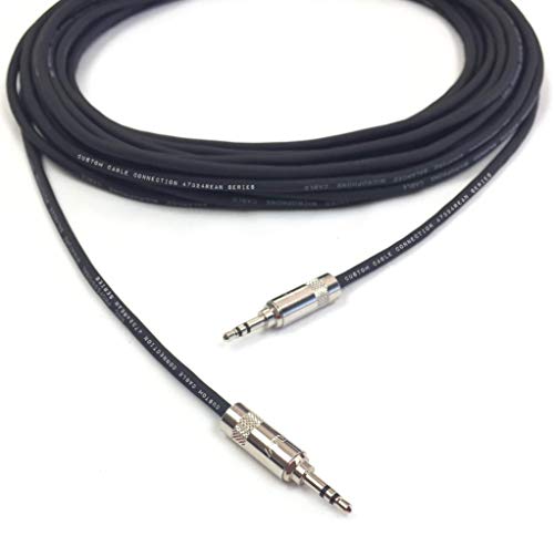 Cable de audio balanceado 3.5mm TRS 6 pies miniatura 3