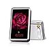 Cigarette Case with Lighter Built in USB Lighter Cigarette Box 2 in 1 Electronic Rechargeable Flameless Windproof Lighters Hold 20pcs Regular Cigarettes (Rose)