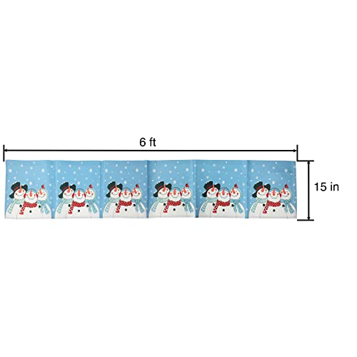 Trenton Gifts Holiday Winter Snowman Window Valance | Frosty & Friends #TOP6
