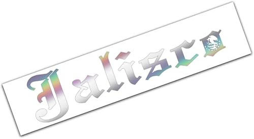 Jalisco Oil Slick - Calcomanía holográfica con emblema de la bandera de México, para automóvil, camión, SUV, ventana, calcomanías de Estados Unidos,
