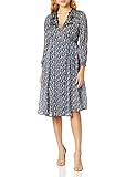 Lucky Brand Women's Printed WRAP Dress, Navy Multi, M