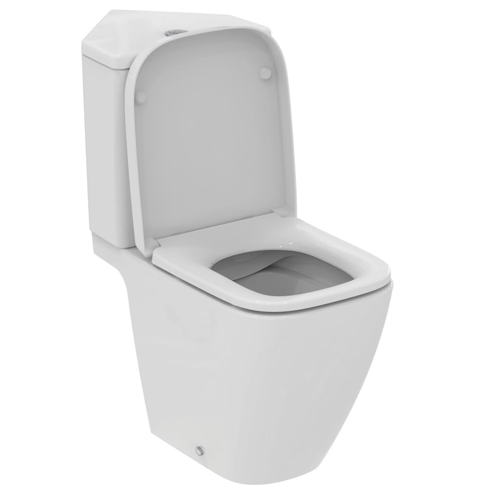Ideal Standardi.Life S Compact Corner Close Coupled Toilet with 6/4 Litre Cistern and Soft Close Toilet Seat