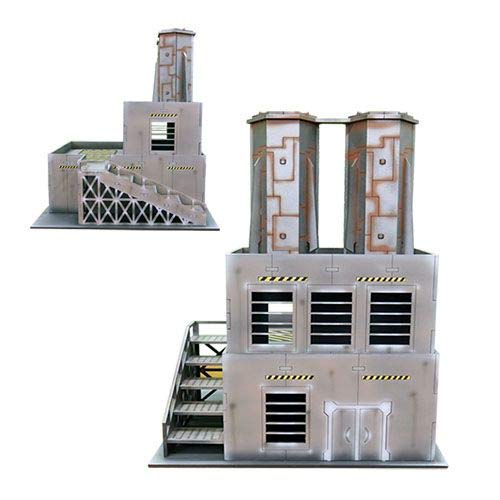 ITC Terrain Series: FLG Gaming Mat Industrial Complete Set with Mat and Terrain Pieces 60x44