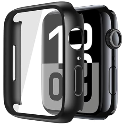 Misxi 2 Piezas Funda Protectora de PC con Protector Pantalla de Vidrio Templado para Apple Watch Series 11 (2025) Series 10 46mm, Ultra-Delgada Anti-caída Cubierta de Protección para iWatch, Negro | Ya disponible en tu tienda friki favorita! En mundofriki.es!