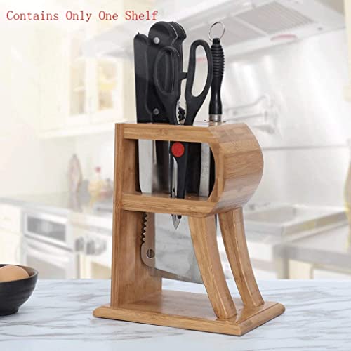 Bloc de couteaux de cuisine en bambou support vertical gain de place - 7