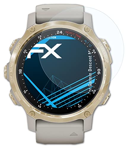 Atfolix Schutzfolie Kompatibel Mit Garmin Descent Mk2S Folie, Ultraklare Fx Displayschutzfolie (3X)