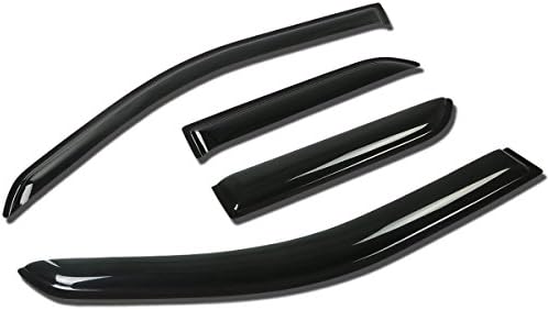 Auto Dynasty 4PCS Tape-On Window Visors for 2001-2005 Pontiac Aztek
