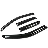 Auto Dynasty Rain Guards Tape-On Compatible with 2001-2005 Pontiac Aztek GMT250 4pcs Window Visor Deflector