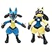 Lucario lucido Peluche Bambola Toy Toy - 2pcs / Set Lucario 3 0cm. Lucario lucido 2. 8 cm. Regalo di peluche JJHZTT