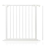 Bettacare Gama Premium de Barreras para Perros de Paneles Múltiples, Panel de Apertura de Puerta, Metal, Blanco, Ancho 72cm, Alto 70cm, para Cercos, Barreras y Separadores de Habitaciones
