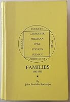 Rockett and Allied Families 1681-1981 B001645HZC Book Cover