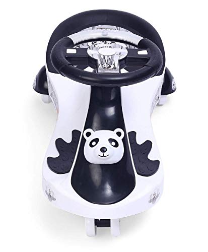 Image of Toy Zone Eco Panda Magic Car,White&Toyzone Baby Panda Kids Magic Car /Swing Car Ride On -Multicolour