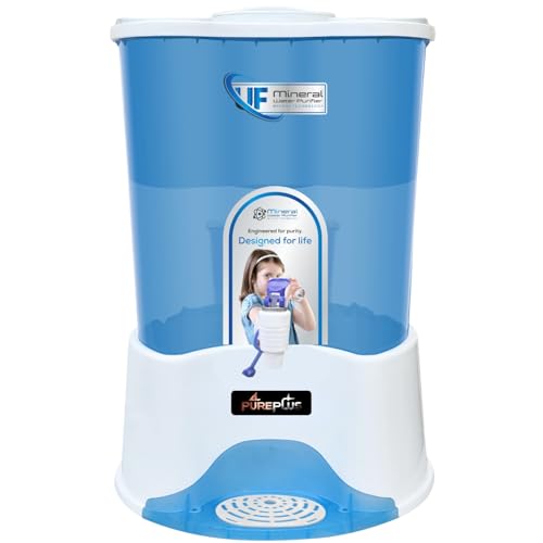 Image of Pureplus 20 L Gravity Water Purifier UF Technology Based Non-Electric & Chemical Free Counter Top Water Filter System