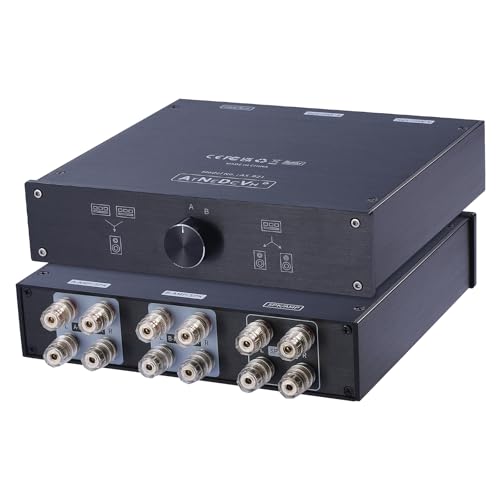 Interruptor de audio estéreo para conectar dos amplificadores sin cables sueltos 2