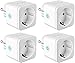 Produktbild TECKIN Smart Wlan Steckdose 16A Wifi Intelligente Mini Steckdose, funktioniert mit Android und iOS Siri und Google Home, Alexa, Google Nest Hub, auf NUR 2.4 GHz Netzwerk (FR style)