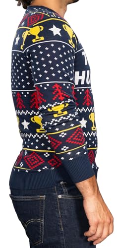 Trophy Husband and Wife Couple's Adult Unisex Funny Fully Knitted Long Sleeve Ugly Christmas Sweater4