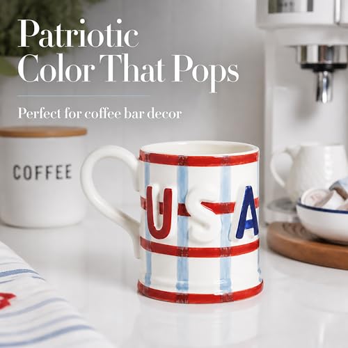 Taza Mud Pie Americana Roja 15 oz miniatura 7
