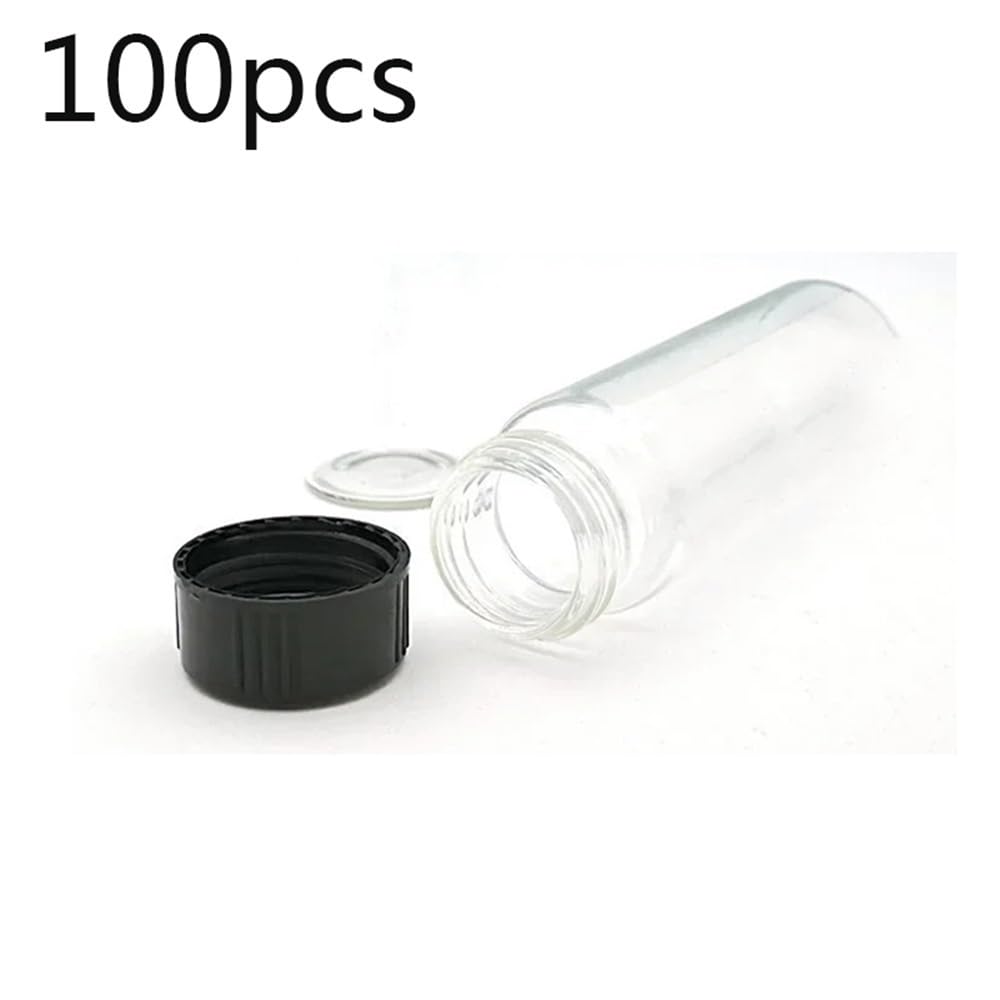Frasco de vidrio transparente de 2 ml a 60 ml for reactivo de laboratorio, frasco pequeño transparente for experimentos(5ml 100pcs)