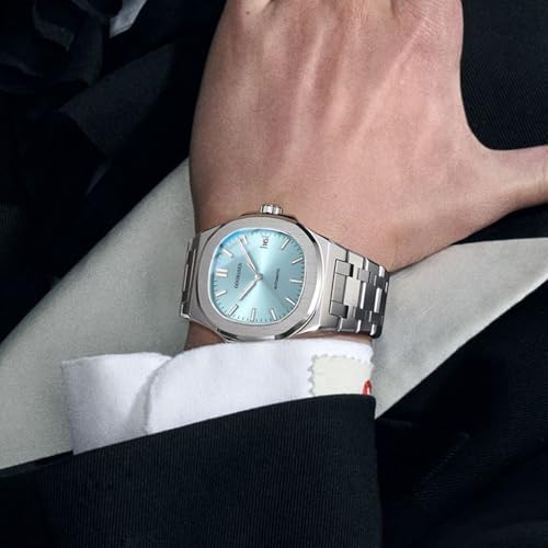 Image of Mens Classic Square Quartz Watches Imitation Mechanical Watches