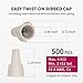 ZONE INDUSTRY CORP. 500 PCS, Electrical Insulating Winged Wire Connectors, Metal Spring Terminal Nuts, Winged Caps for Quick Connection, AWG22-8, UL Listed, Tan