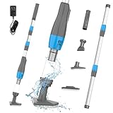 4 in 1 Cordless Rechargeable Small Pool Vacuum spa hot tub 90 Mins Running Time, 12 Gallons/Min Powerful Suction