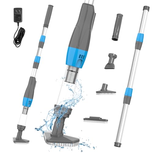 Image of 4 in 1 Cordless Rechargeable Small Pool Vacuum spa hot tub | 90 Mins Running Time, 12 Gallons /Min Powerful Suction 2026 new
