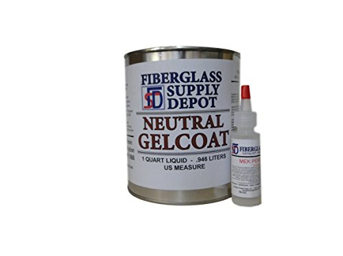 Neutral Gelcoat No Wax Quart with 15cc Hardener (MEKP)
