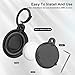 wasserdichte Airtag-Halterung mit Halskette, Schlüsselanhänger und vollständiger Schutzhülle - Versteckter GPS-Tracker für Kinder, Senioren, Haustiere und Kleidung.(Set aus 2 Obsidian-Schwarzen)