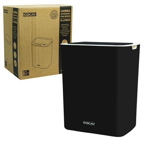 10. KOKAY Lixeira Automática com Sensor 14 L
