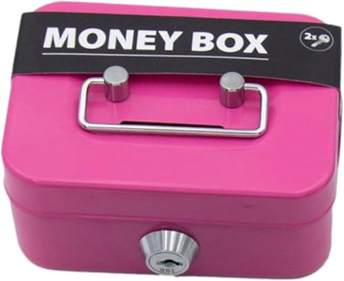 Reviews de Cajas para Dinero Walmart los 5 más buscados. 48 Mtxorvix Caja De Bloqueo Pequeña, Efectivo Metal Mini Seguridad con Cerradura Banco Dinero | Hucha Metal, Resistente, Portátil (rosa)