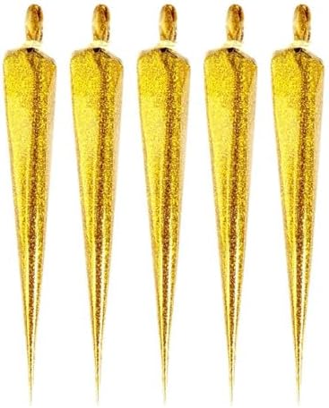 Waterproof Glitter Liquid Paste Cones (15 Colours)(All Packs: 1,2,3,5,10 Pieces), DIY Art Craft, Lippan Art, Mirror Work, Smooth Flow, Multi-Purpose (Bright Gold, 5 pcs)