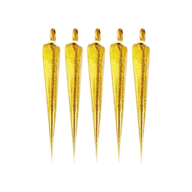 Waterproof Glitter Liquid Paste Cones for Art & Craft, Lippan Art, Mirror Work, DIY Activities, Decoration, Smooth Flow, Long-Lasting Shine, Multi-Purpose (Bright Gold, 5 pcs)
