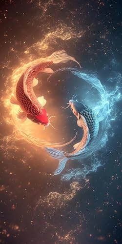 Pintar por Numeros Adultos,sueño Carpa Koi Pintar por Numeros Nniños Kit, DIY Manualidades Adultos Kit con Pinceles y Pinturas Acrilicos, Lienzos Pinturas Hogar Decor Regalo (Sin Marco) 80x160cm s-812