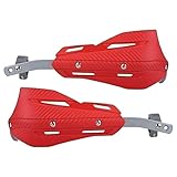 Made from extremely stiff plastic, these fingerguards have the advantage of being flexible and absorbing impact rather than transferring impact to the handlebar or handlebar bracket like rigid aluminum or steel fingerguards.
