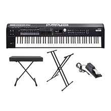 88-key Stage Piano with Dual Sound Engines, PHA-50 Progressive Hammer-action Keybed, Advanced Controller Functionality; Keyboard Stand, Sustain Pedal, and Keyboard Bench RD-2000 EX 88-key Digital Piano: 88-key Stage Piano with Dual Sound Engines, PHA...