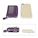 Women's RFID Blocking 12 Slots Credit Card Holder Leather Accordion Wallet,purple
