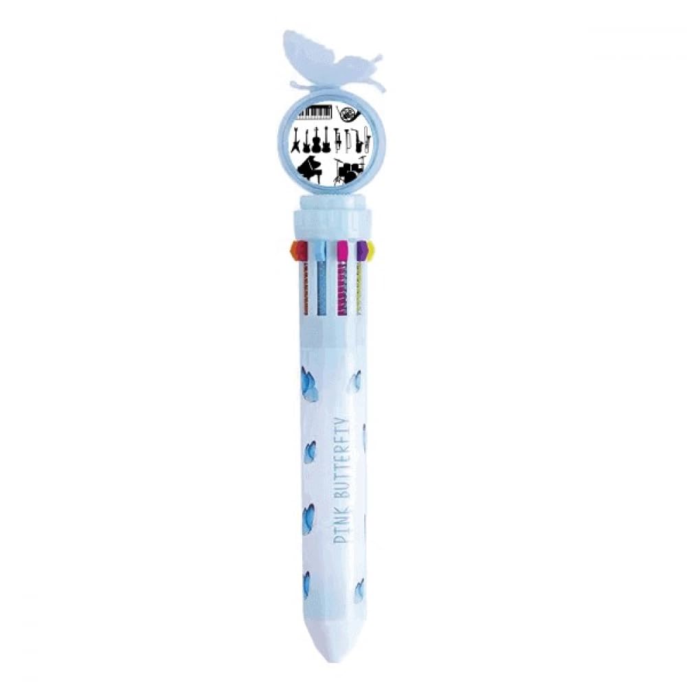 Stylo à bille rétractable multicolore Sax cadeau idéal musique classique