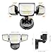 Onforu 90W Flood Lights Outdoor, 10000LM Ultra Bright 4-Head LED Security Light with Switch Control, IP66 Waterproof 6500K Exterior Lights for Yard Garage Patio