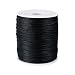 Black 2mm x 100 yards Rattail Satin Nylon Trim Cord Chinese Knot