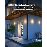 GNCC 2PCS Camara Vigilancia WiFi Exterior Solar con Bateria Sin Cables