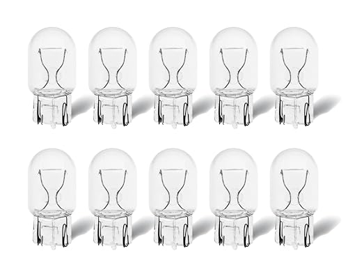 Rafeal Auto 7440 Light Bulb 10 Pack T20 Automotive Brake Light Turn 7440 Miniature Bulb Mini Bulb Taillight Turn Signal Light Replacement for Cars Trucks SUVs