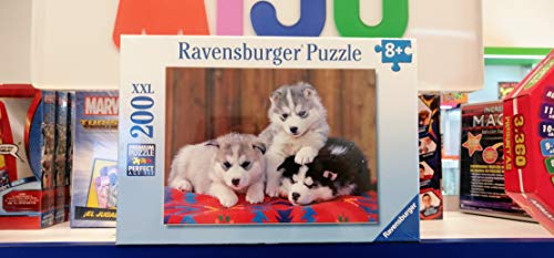 Puzzle 200 pièces : Mignons huskies Ravensburger France - vue 5