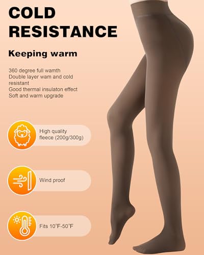 Fleece Lined Tights Women - Sheer Fleece Lined Tights for Women, Winter4