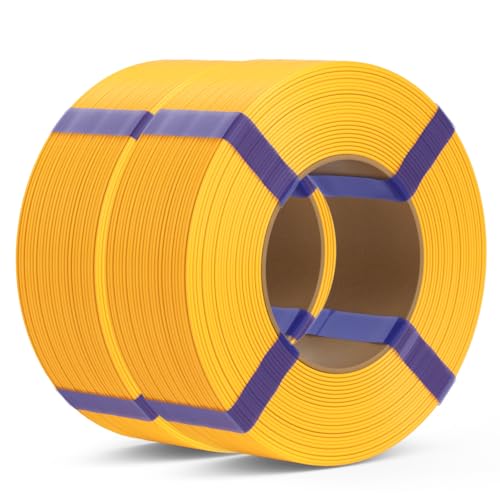 DEEPLEE PLA Basic Refill Filament 1.75mm Sunflower Yellow 2kg Bundle