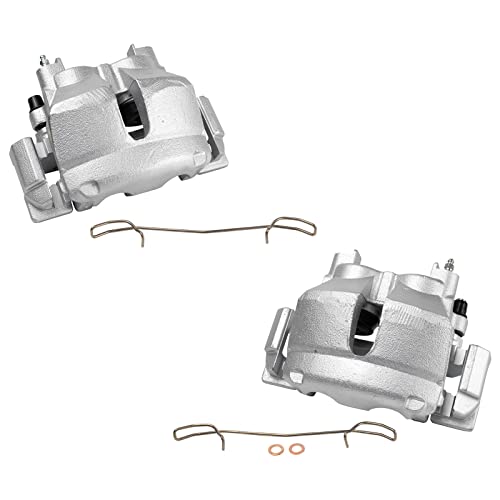 Image of TRQ Front Brake Caliper Set Compatible with 1999-2002 Jeep Grand Cherokee