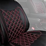 日野 プロフィア テラヴィ シートカバー H7年5月～H15年11月 車種専用 プロフィア内装パーツ トラック用品 トラック用シートカバー シート保護 汚れ防止 (運転席側のみ, レッドキルト)