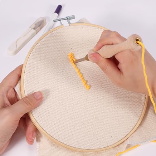 Pllieay P-054N Punch Needle, Wooden Punch Needle Tool thumb #5