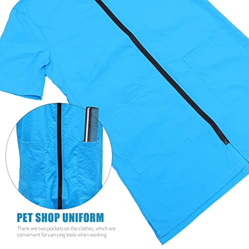 Hemobllo Dog Grooming Tunic Women Pet Grooming Smock - Image 3